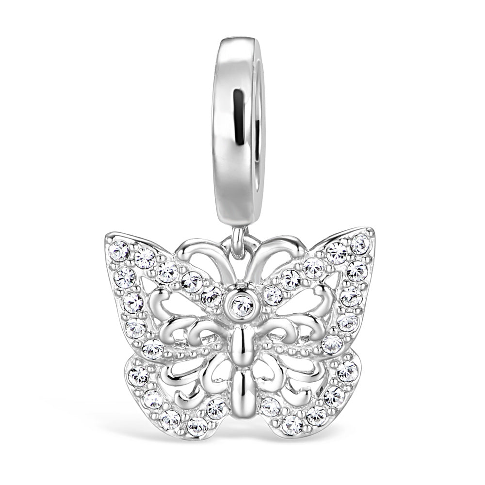 Butterfly Charm-Anhänger in kaufen Silber online