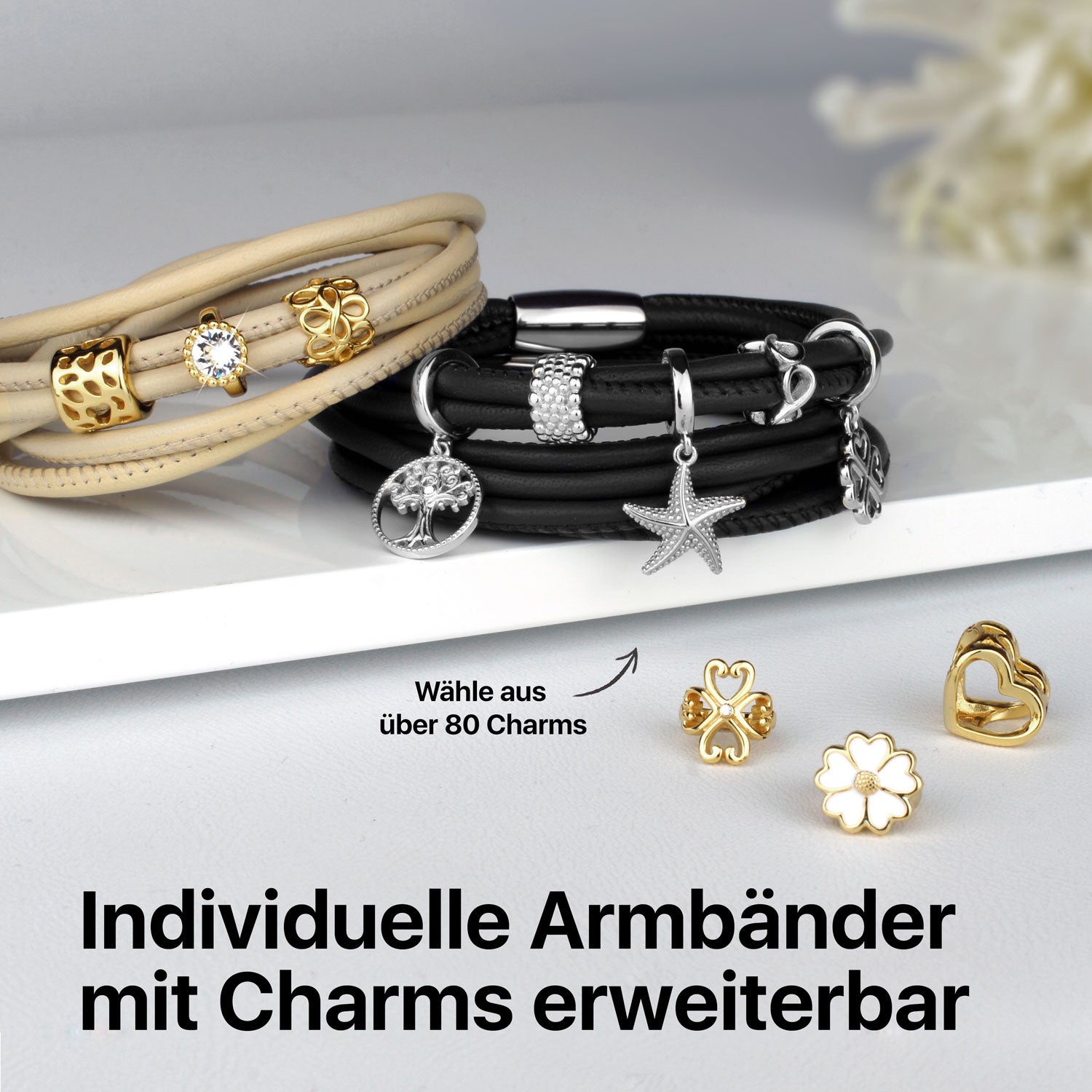 Wickelarmband leder