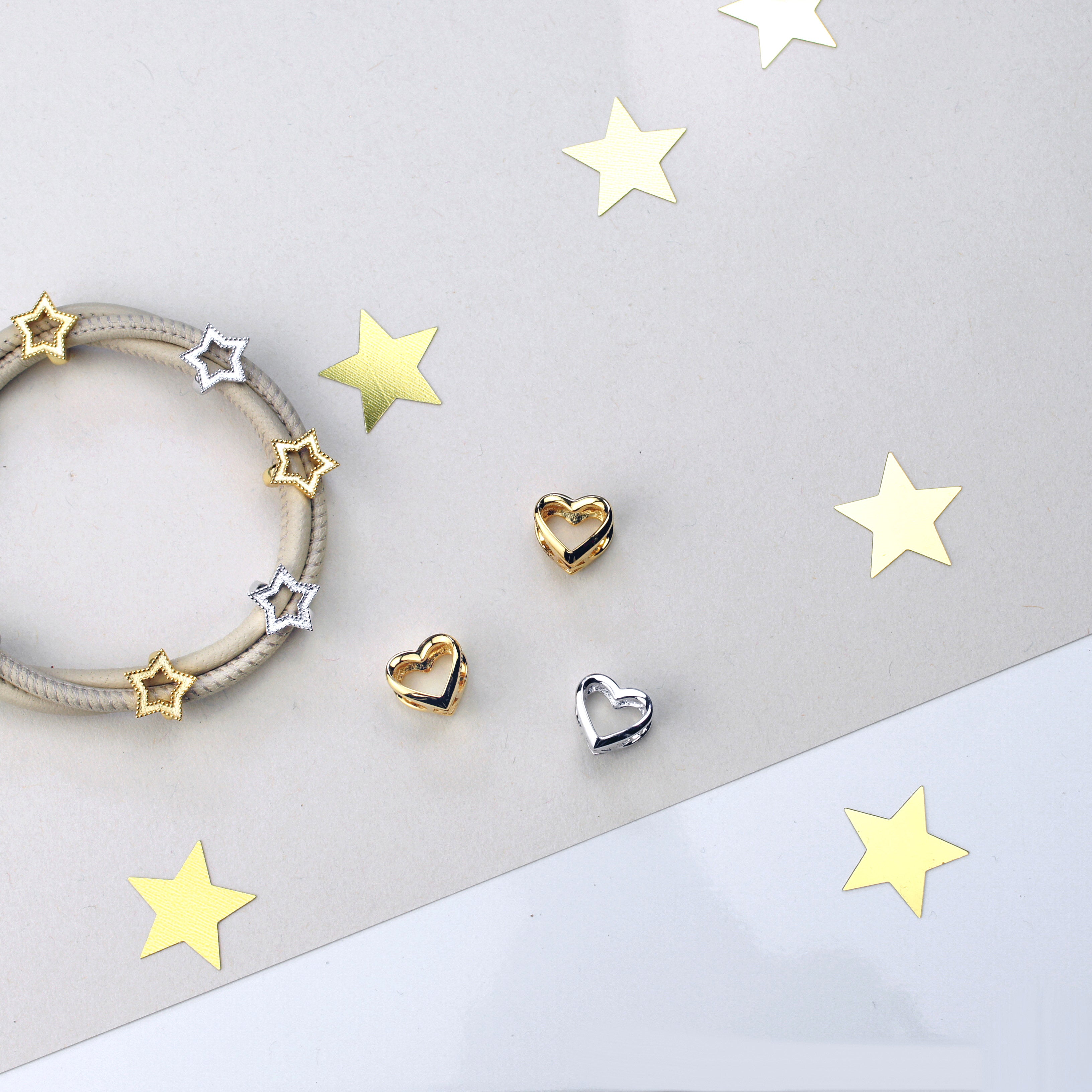 stern charm weihnachten lederarmband